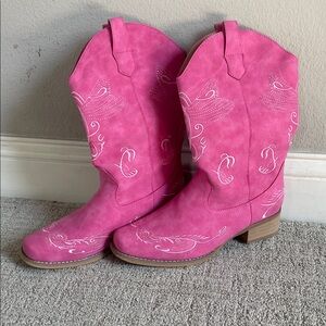 Dream Pairs Pink Heeled Boots